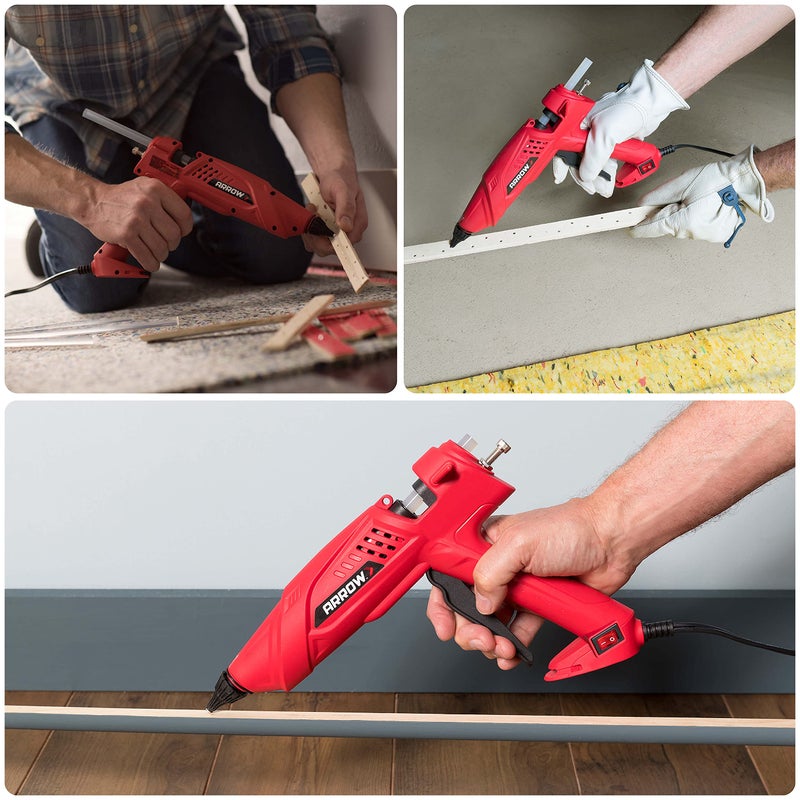 Arrow Fastener مسدس الغراء الكهربائي الساخن القوي 300 واط من أرو، للاستخدام المهني في الحرف والبناء والخشب، شفاف - Image 4